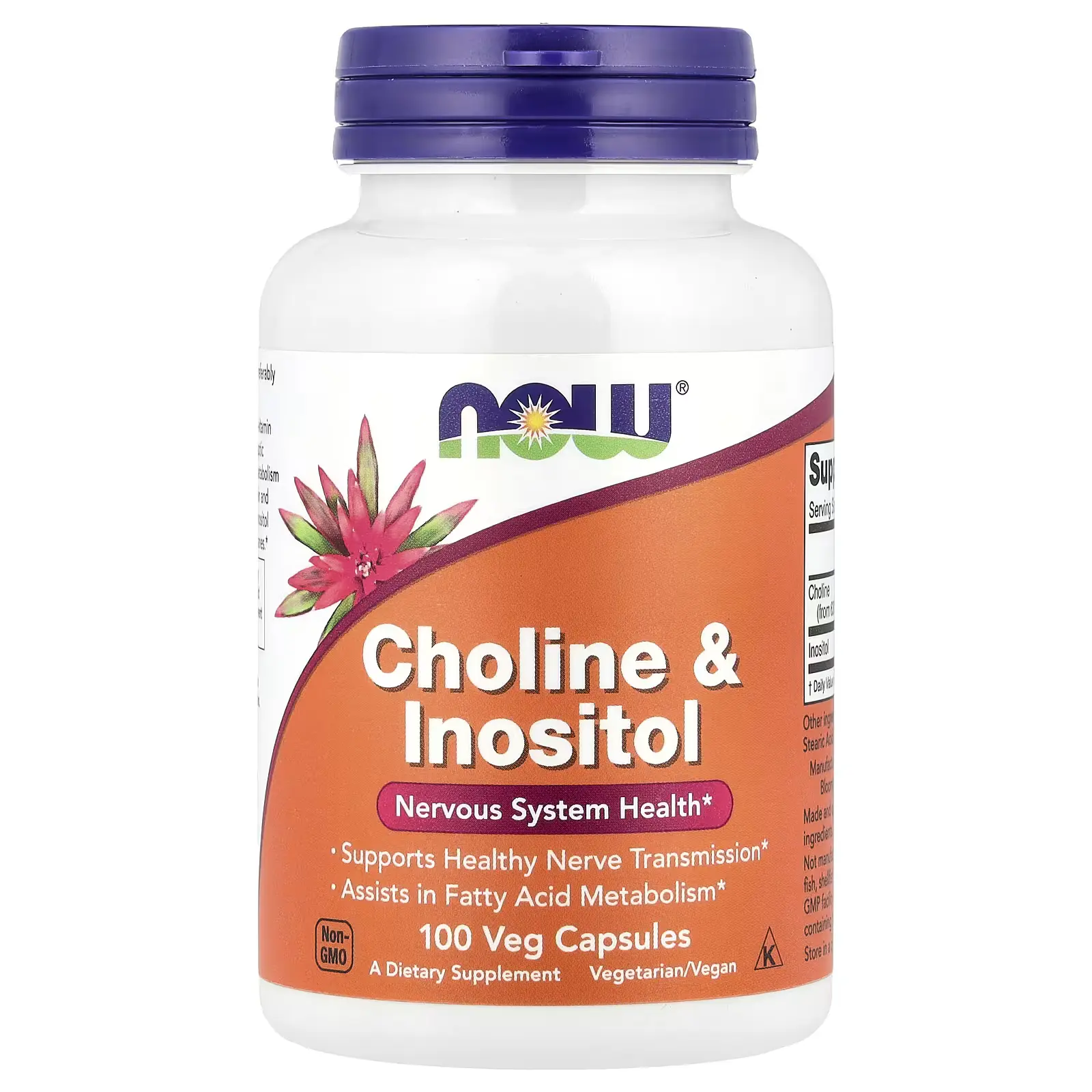 nowfoodsiran-choline-inositol-100-veg-capsules-01 کولین و اینوزیتول ناو فودز 100 عددی