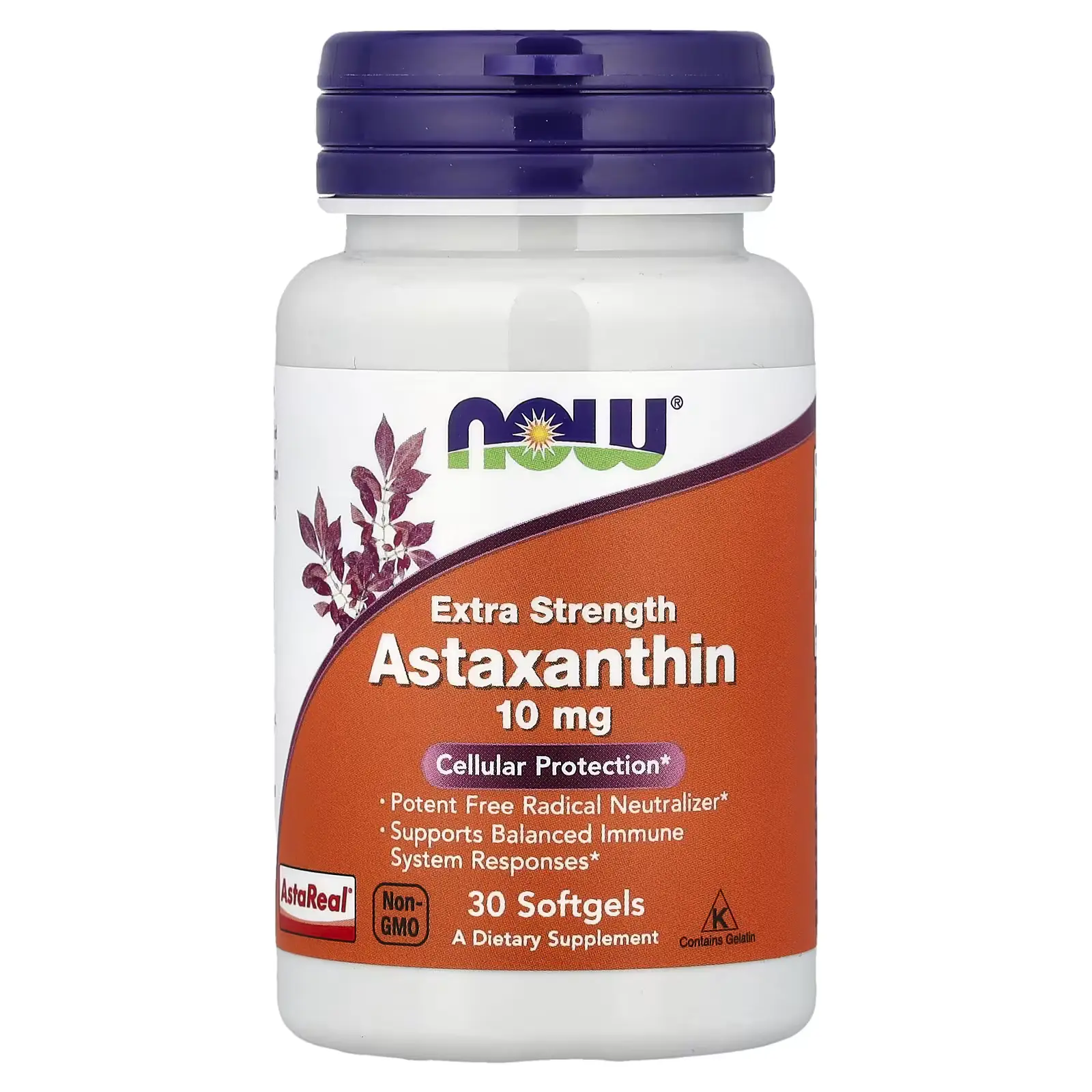 nowfoodsiran-astaxanthin-10-mg-30-softgels-01 آستاگزانتین ناو فودز 30 عددی